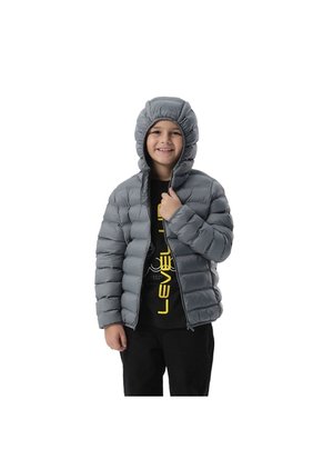 Chaqueta Para Niño Colorkid 2.0 Acolchada Color Gris/Negro