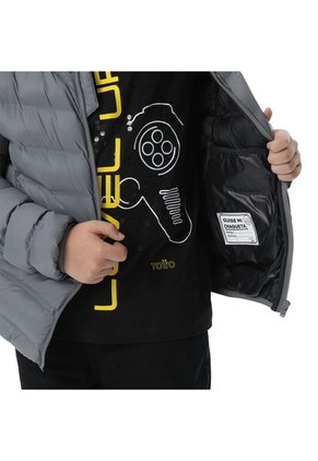 Chaqueta Para Niño Colorkid 2.0 Acolchada Color Gris/Negro