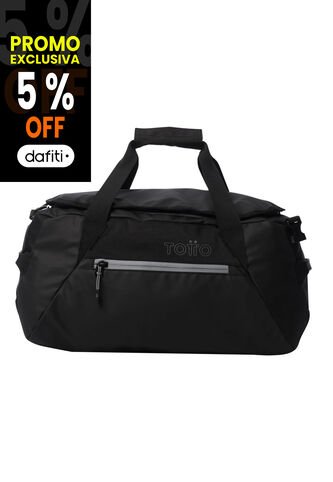 Tula De Viaje 2 En 1 Plegable Rever 35 Mediana Negra Totto