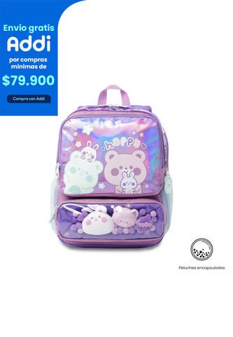 Morral Para Niña Friends Party Pequeño Color Morado Totto