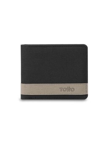 Billetera Hombre Lad Pequeña Con RFID Blocker Negra Totto