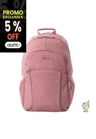 Morral Mochila Para Mujer Porta Pc Rosa Claro Cambri Totto Totto