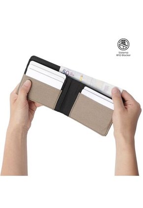 Billetera Hombre Lad Pequeña Con RFID Blocker Negra