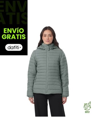 Chaqueta Acolchada 2 En 1 Para Mujer Chalina Verde Totto