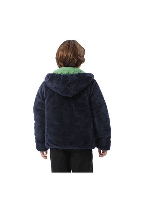Chaqueta Doble Faz Para Niño Boa Verde/Azul