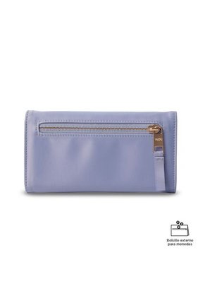 Billetera Mujer Bel Grande Con RFID Blocker Morada
