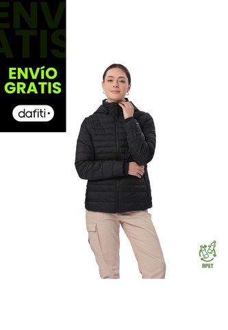 Chaqueta Acolchada 2 En 1 Para Mujer Chalina Negra Totto