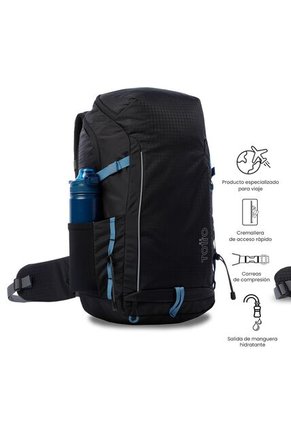 Morral Outdoor Summit 35 Negro Con Sistema De Pedernal