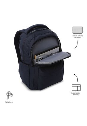 Morral Universitario Kick Porta PC 15" Azul