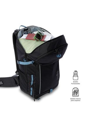 Morral Outdoor Summit 35 Negro Con Sistema De Pedernal