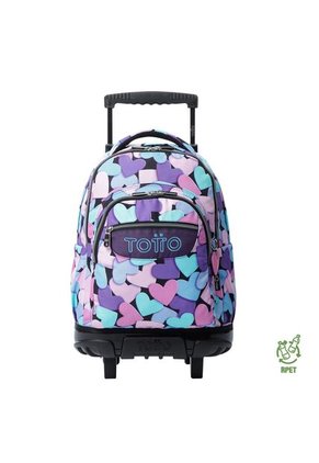 Morral Ruedas Niña Porta PC 15.4" Bomper Renglon Azul
