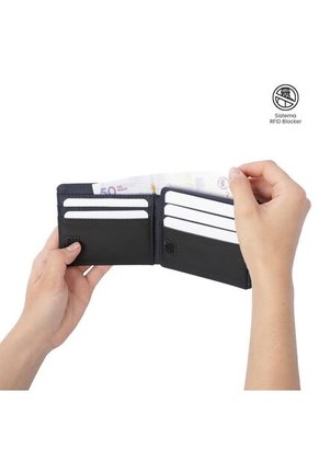 Billetera Hombre Nexus Grande Con RFID Blocker Azul