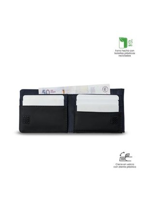 Billetera Hombre Nexus Grande Con RFID Blocker Azul