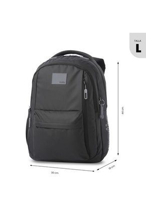 Morral Universitario Kick Porta PC 15" Negro/Gris/ Hombre