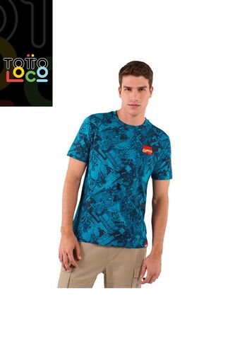 Camiseta Para Hombre Marvel Blue Adulto Azul Totto