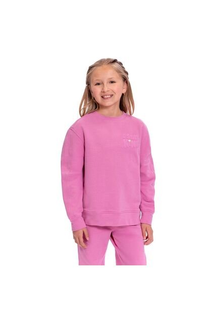 Buzo Cuello Redondo Para Niña Capibara Rosado