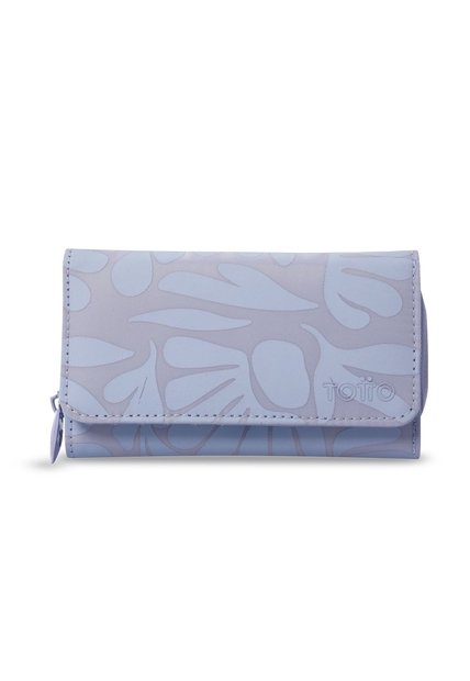 Billetera Mujer Texture Grande Con RFID Blocker Morada