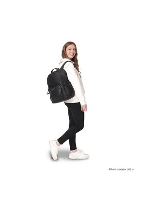 Morral Universitario Estambul Porta PC 14" Negro Mujer