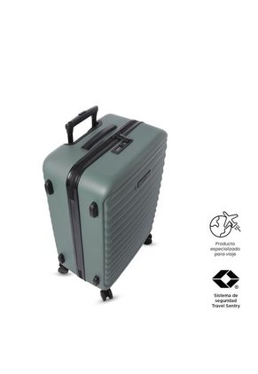 Maleta De Viaje Mediana 360 Helios 2.0 Verde/Negra