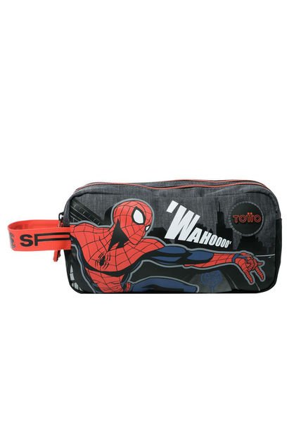 Cartuchera Escolar Spiderman Amazing Azul