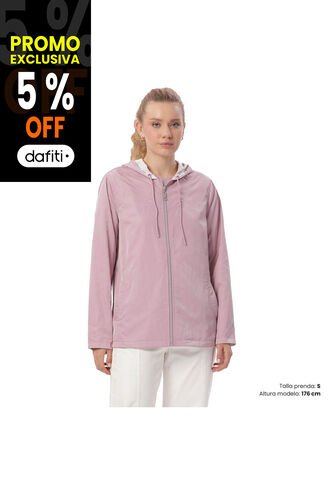 Chaqueta Doble Faz Para Mujer Baccat Morada/Blanca Totto