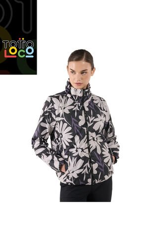 Chaqueta Rompevientos Para Mujer Pray Negra Totto