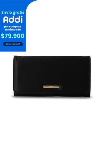 Billetera Mujer Bel Grande Con RFID Blocker Negra Totto