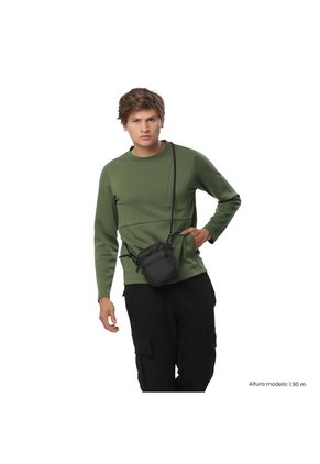 Bolso Para Hombre Riva Tipo Crossbody Pequeño Negro