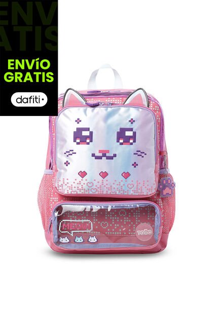 Morral Para Niña Andy Cat Mediano Rosado