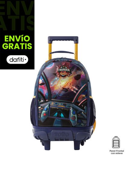 Morral Con Ruedas Niño Sentinel Mediano Gris