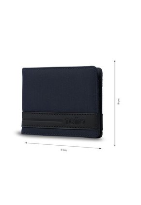 Billetera Hombre Nexus Pequeña Con RFID Blocker Azul