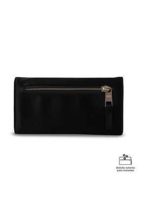 Billetera Mujer Bel Grande Con RFID Blocker Negra