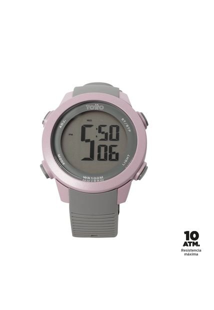 Reloj Digital Chron Color Gris