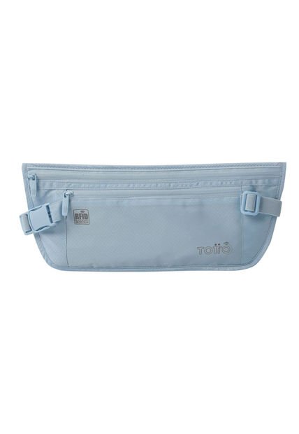 Canguro Invisible De Viaje Security Con RFID Blocker Azul