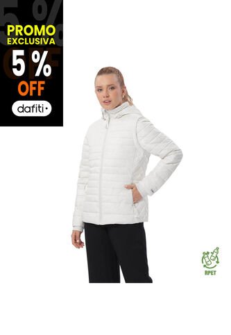 Chaqueta Acolchada 2 En 1 Para Mujer Chalina Blanca Totto