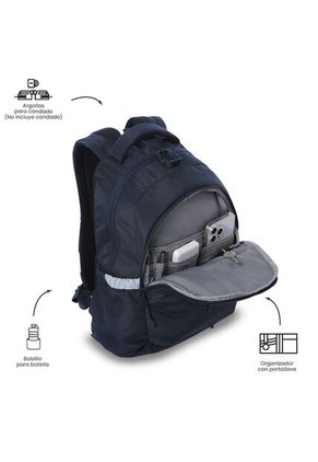 Morral Universitario Misisipi 2.0 Porta PC 14" Azul Unisex