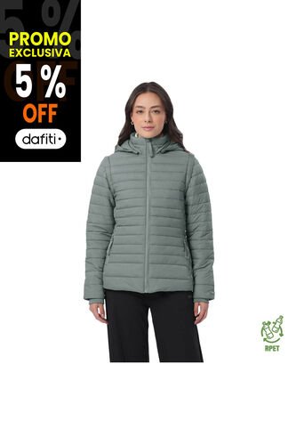 Chaqueta Acolchada 2 En 1 Para Mujer Chalina Verde Totto