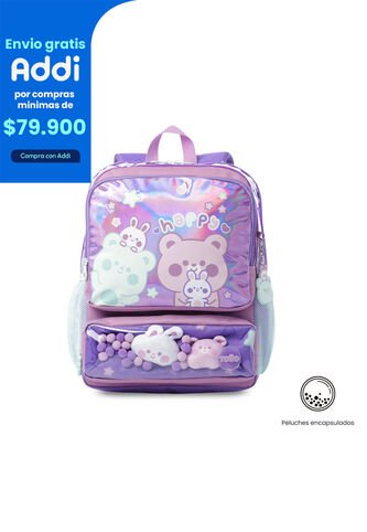 Morral Para Niña Friends Party Mediano Color Morado Totto