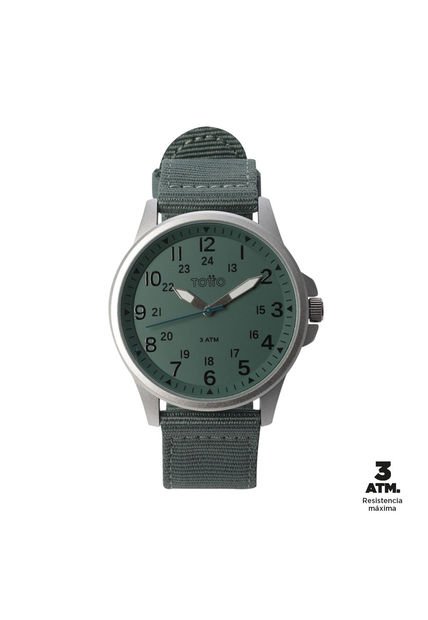 Reloj Análogo Ticker Color Verde