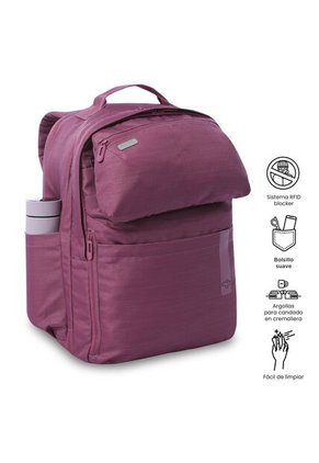 Morral De Viaje Grande Elan Travel Shiny Rosado Rose