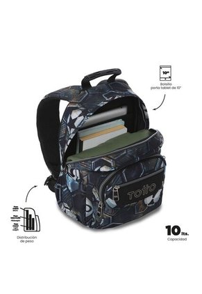 Morral Juvenil Porta Tablet 10" Tempera Negro