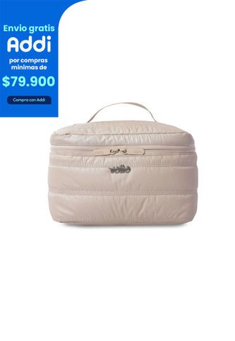 Cosmetiquera Multiuso Moxi Grande Beige/Metálico Totto