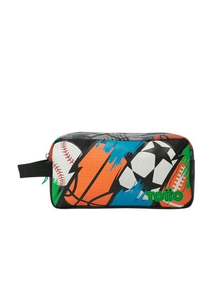 Cartuchera Escolar Para Niño Multisport Gris