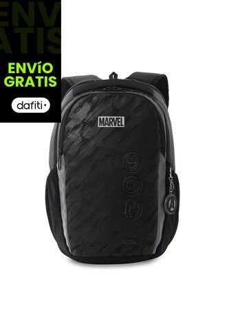 Morral Para Hombre Marvel Black Mediano Negro Totto