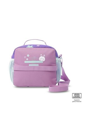 Lonchera Térmica Para Niña Friends Party Grande Morada