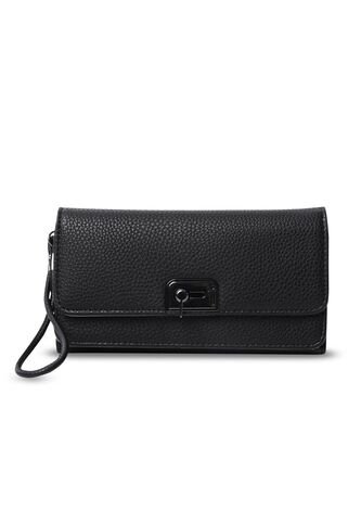 Billetera Para Mujer Smooth Sub Con RFID Blocker Negra Totto