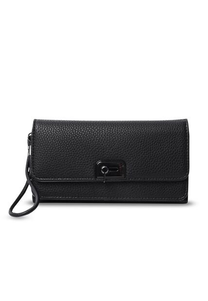 Billetera Para Mujer Smooth Sub Con RFID Blocker Negra