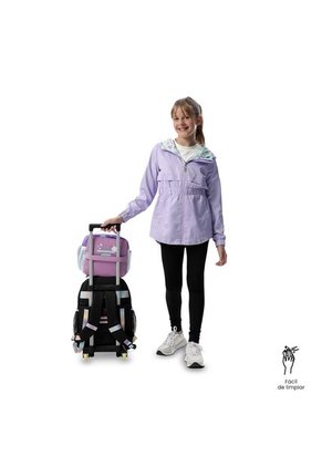 Lonchera Térmica Para Niña Friends Party Grande Morada