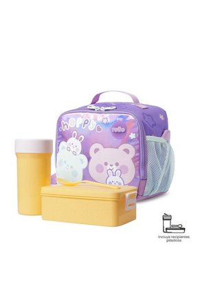 Lonchera Térmica Para Niña Friends Party Grande Morada