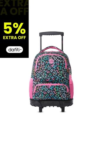 Maleta Para Niña Con Ruedas Skl Grande Negro Totto